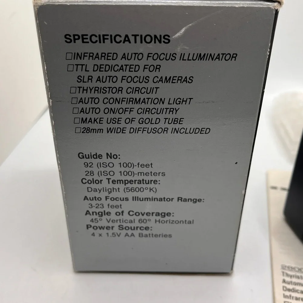 URA 2800ADM Auto Focus Flash 2800AD‎ Series For Minolta Maxxum W/ Box Manual